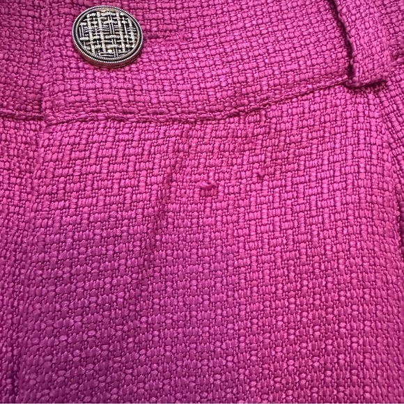 Cider Pink Pleated High Waist Wide Leg Textured Trousers Pants Women’s Small‎ - Picture 4 of 10